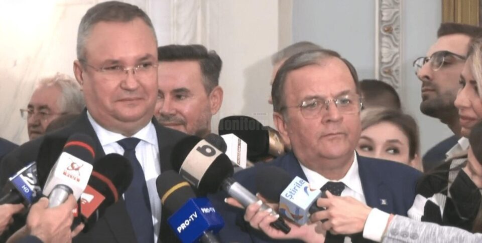 Premierul Romaniei Nicolae Ciuca si presedintele CJ Suceava Gheorghe Flutur