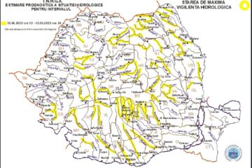 Avertizare de inundații în bazinele hidrografice ale râurilor Suceava, Bistrița și Moldova
