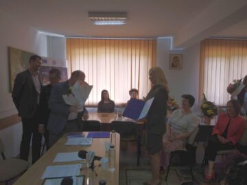 Cele nouă unități școlare câștigătoare a titlului „Școală Europeană”, sărbătorite de conducerea IȘJ Suceava