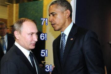 Limbajul nonverbal la Vladimir Putin și Barak Obama. Foto: Reuters