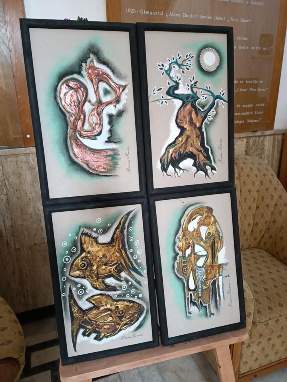 Expoziția ”Deco Art” cu lucrări ale artistului plastic Radu Bercea, lansată vineri la Fălticeni