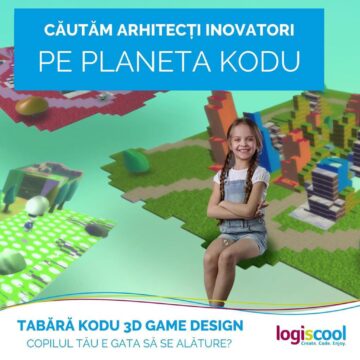 Logiscool Suceava, parte din rețeaua internațională de școli de programare pentru copii și adolescenți, invită elevii la taberele urbane și workshop-urile digitale de vară
