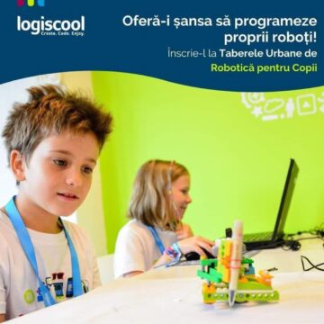 Logiscool Suceava, parte din rețeaua internațională de școli de programare pentru copii și adolescenți, invită elevii la taberele urbane și workshop-urile digitale de vară