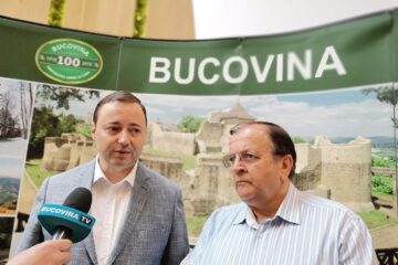 Directorul CNAIR, Cristian Pistol, și președintele CJ Suceava, Gheorghe Flutur”