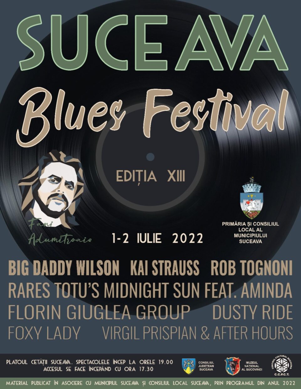 Suceava Blues Festival, la finele săptămânii, pe Platoul Cetății de Scaun a Sucevei