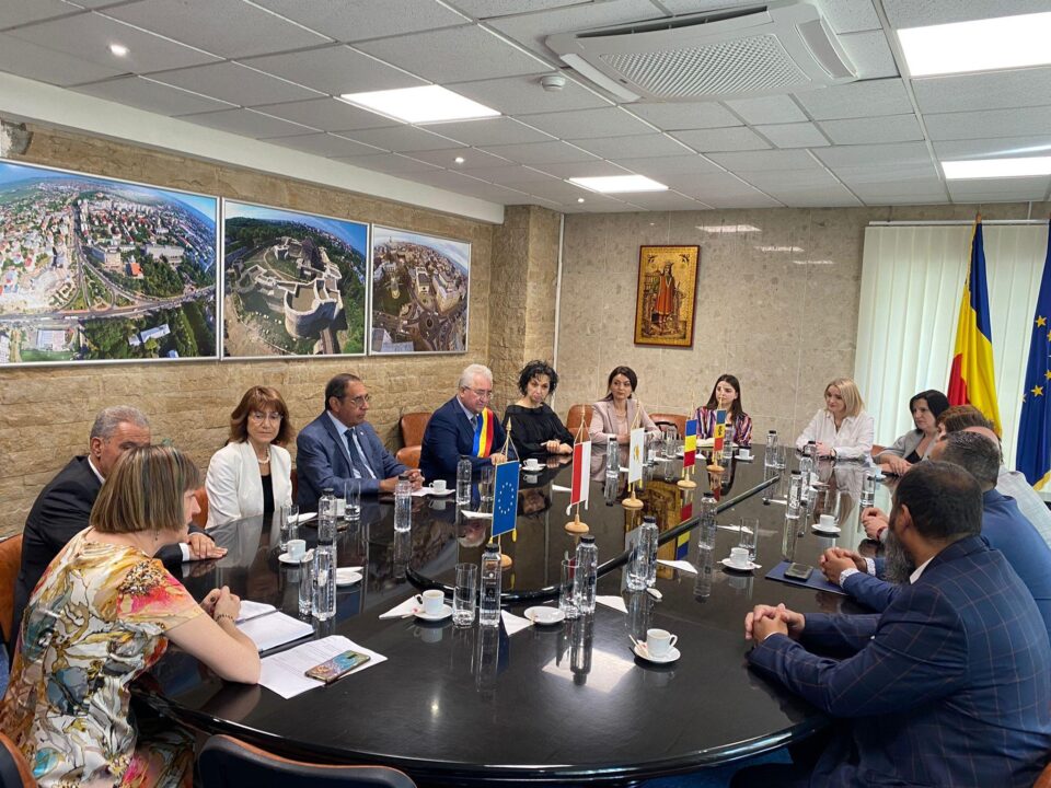 Delegații din orașele înfrățite Chișinău, Soroca, Karavas și Sosnowiec, primite la Zilele Sucevei 1 Delegații din orașele înfrățite Chișinău, Soroca, Karavas și Sosnowiec, primite la Zilele Sucevei 1