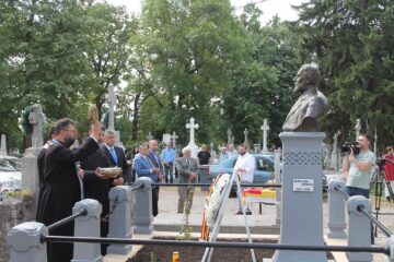 Mormântul monument istoric al lui Nicolae Gane, restaurat de Asociația „Fălticeni Cultural”