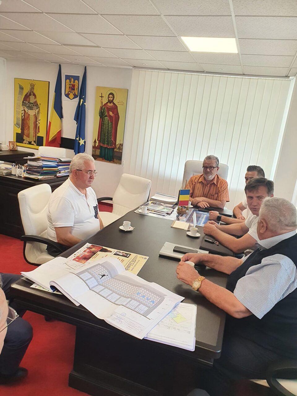 Reprezentanții firmei de construcție s-au întâlnit cu primarul Ion Lungu