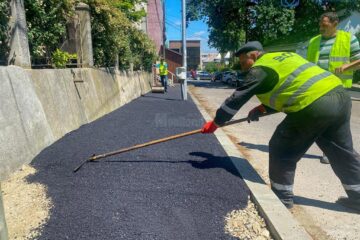 Un tronson de 1.570 de metri pătrați din strada Mihai Eminescu din municipiul Suceava a fost reabilitat