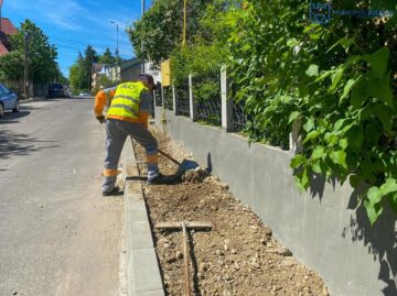 Un tronson de 1.570 de metri pătrați din strada Mihai Eminescu din municipiul Suceava a fost reabilitat
