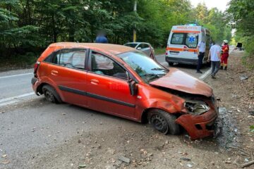 Mașina implicată în accident