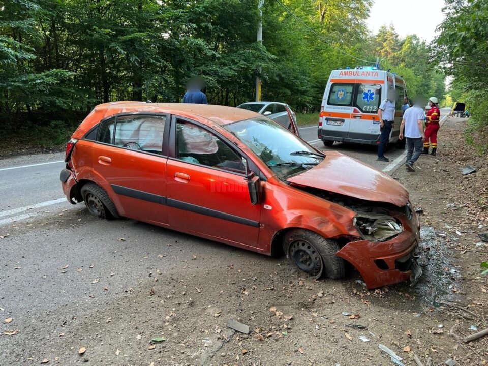 Mașina implicată în accident