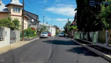 Un tronson de 1.570 de metri pătrați din strada Mihai Eminescu din municipiul Suceava a fost reabilitat
