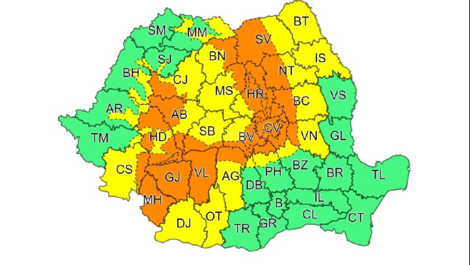 Ploi torențiale și instabilitate atmosferică în tot județul Suceava