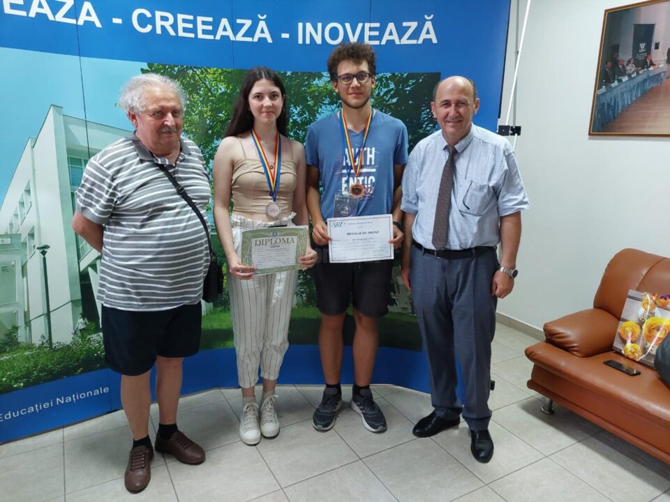 Rafaela Alexandra Barac Bologa, Maurizio Tudor Pavel, prof. Sorin Golda și prof. dr. Petru Crăciun