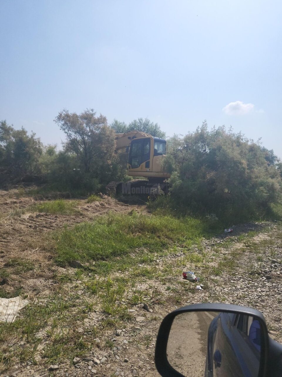 Zona în care se făceau exploatări ilegale