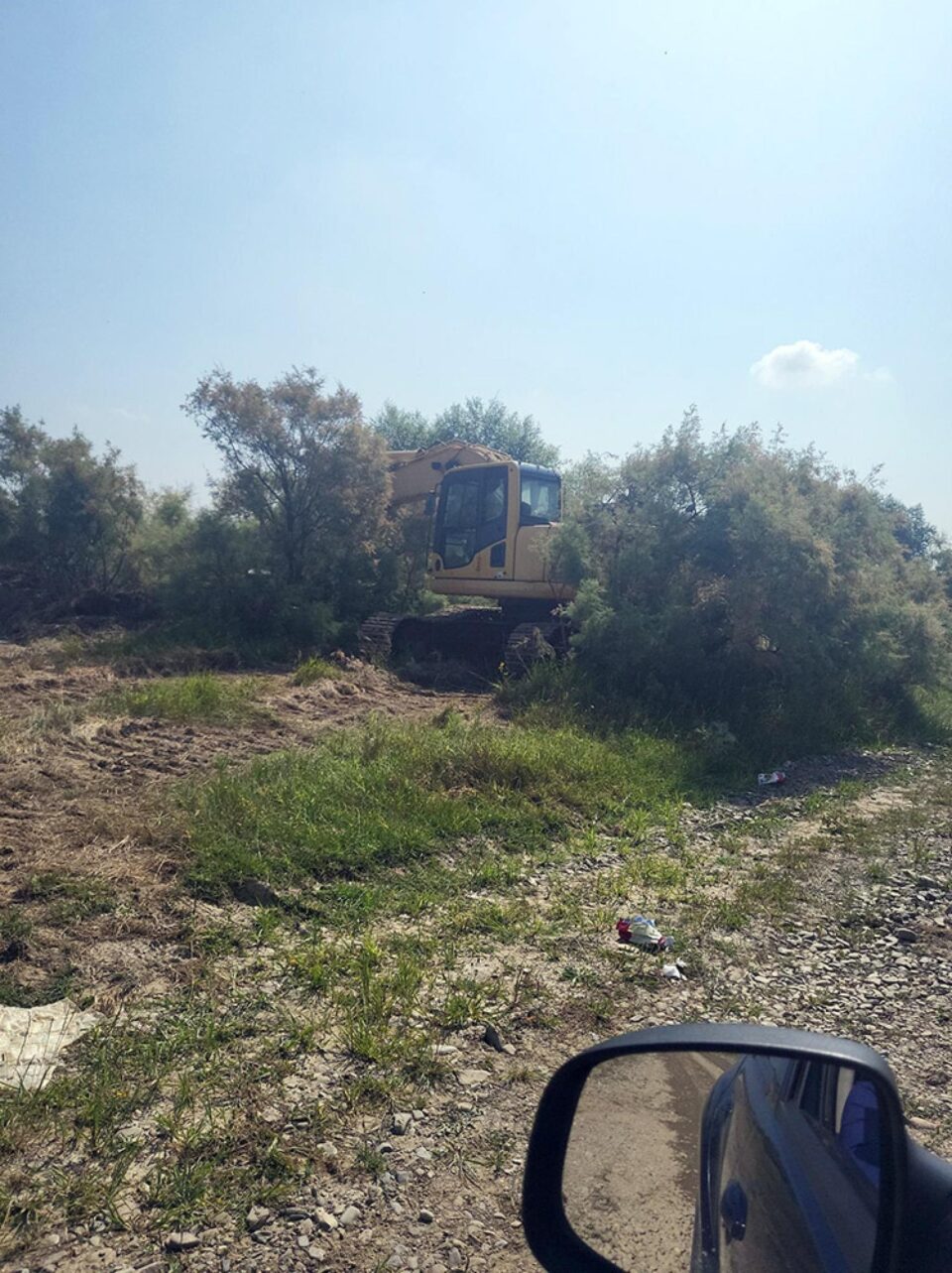 Zona în care se făceau exploatări ilegale