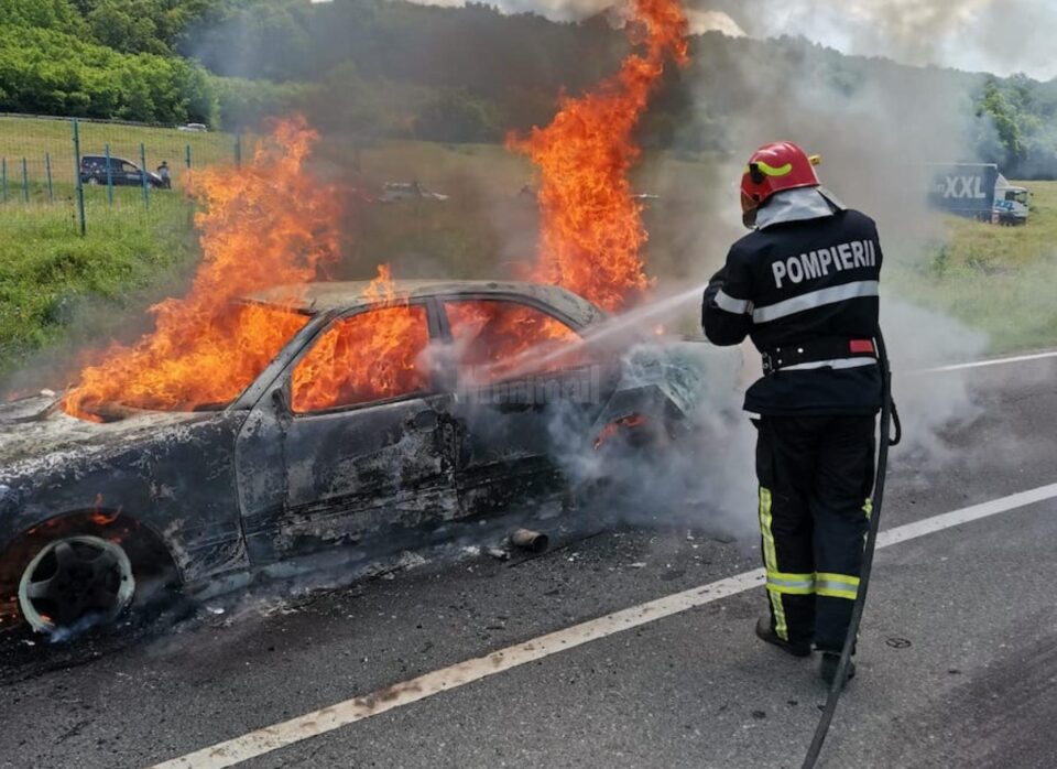 Incendiu masina