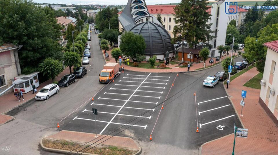 A fost reabilitată parcarea de pe str. Anastasie Crimca