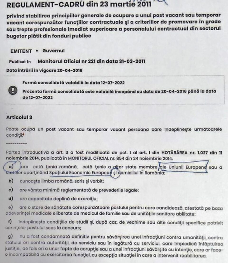 Refugiații nu se pot angaja la o instituție din România nici măcar ca portar sau la spații verzi Refugiații nu se pot angaja la o instituție din România nici măcar ca portar sau la spații verzi