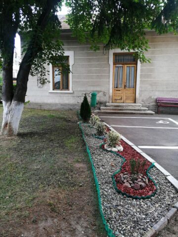 Elevii de la ”Nicu Gane” Fălticeni au amenajat curtea școlii cu flori și cu arbuști ornamentali