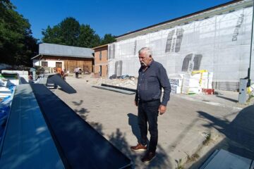 Primarul Dumitru Gulei a inspectat lucrările de refacere și extindere a Primăriei