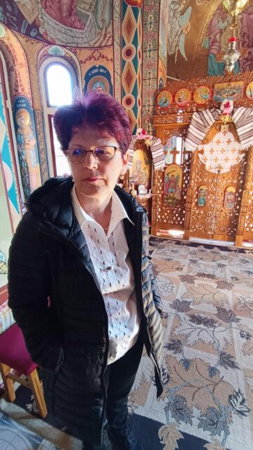 Iulia Negrea în capelă