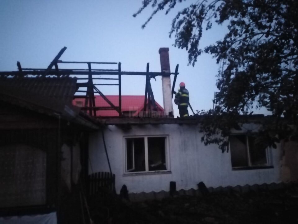 Mai multe anexe ale unei gospodării au fost distruse într-un incendiu