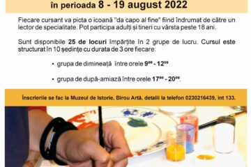 Atelier de pictură icoană în manieră bizantină, la Muzeul de Istorie