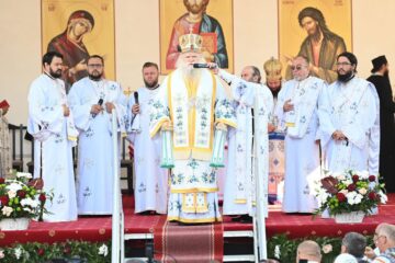 Sute de credincioași au participat, miercuri, 20 iulie 2022, la resfințirea bisericii monument a Mănăstirii „Sfântul Ilie” Șcheia