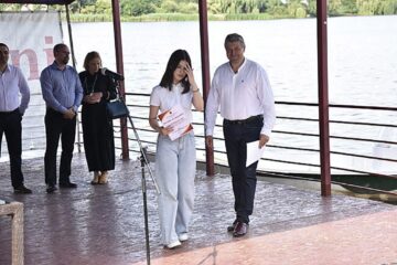 Primarul Cătălin Coman și Daria Purdilă