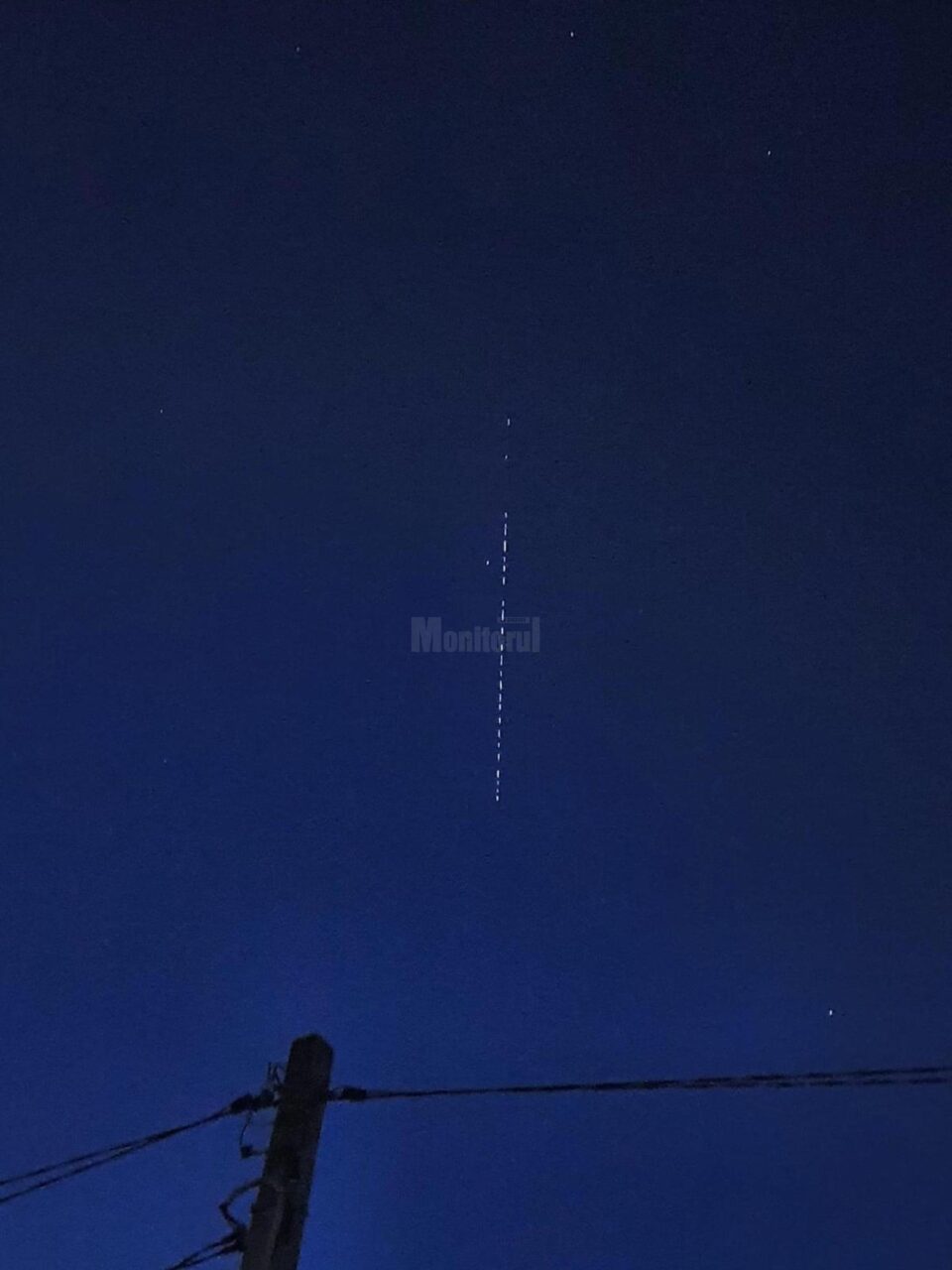 Sateliții Starlink au putut fi observați pe cerul Sucevei