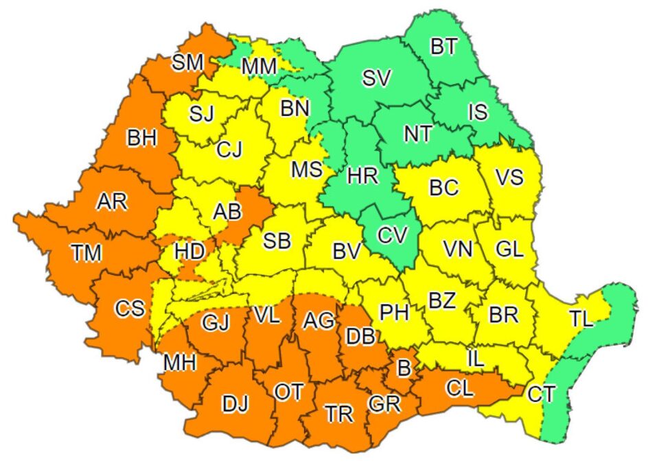 Un nou val de căldură anunțat de meteorologi, până joi inclusiv