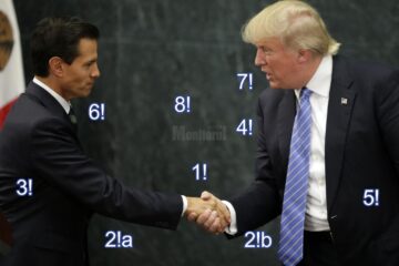 Limbajul nonverbal Donald Trump și Enrique Pena Nieto