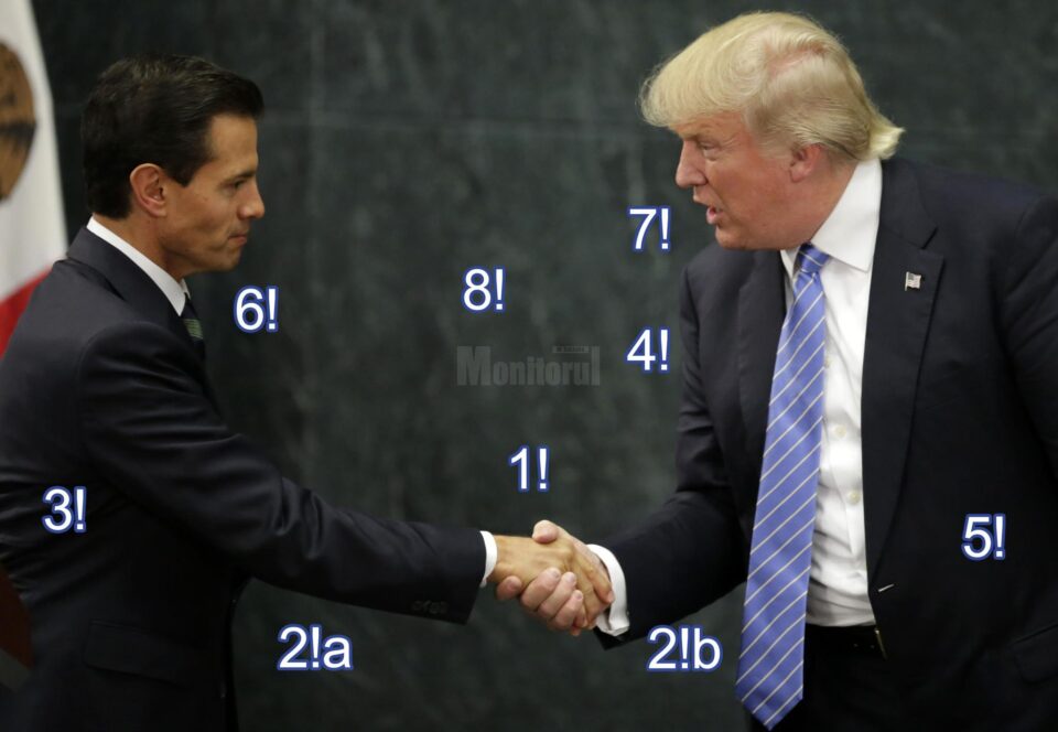 Limbajul nonverbal Donald Trump și Enrique Pena Nieto