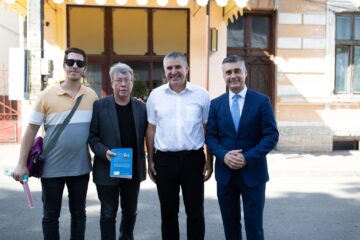 La Siret, cu Nimi și Noam Semel si primarul Adrian Popoiu