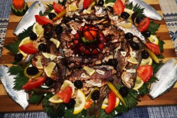 Delicioasele preparate din pește sunt pregătite de maestrul bucătar Sorin Băeșu