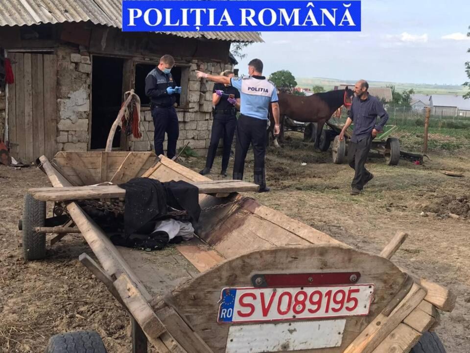 Intervenția poliției la locuința din Dumbrăveni, în 2020