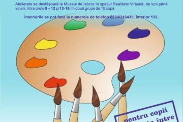 Două ateliere de artă pentru copii, în cadrul proiectului „Din secretele maeștrilor – lumină și culoare”