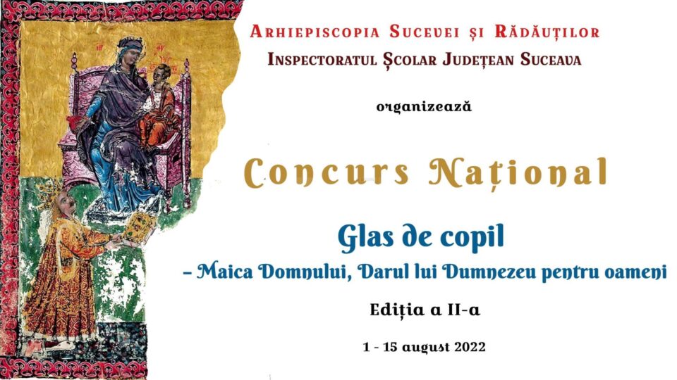 Au început înscrierile pentru Concursul național de recitare din poezia închinată Maicii Domnului, ediția a II-a