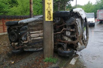 Accidentul de la ieșirea din Suceava spre Adâncata