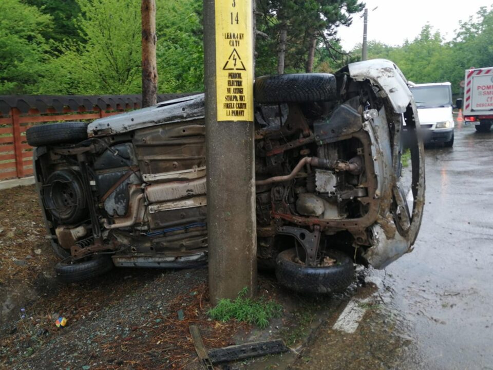 Accidentul de la ieșirea din Suceava spre Adâncata