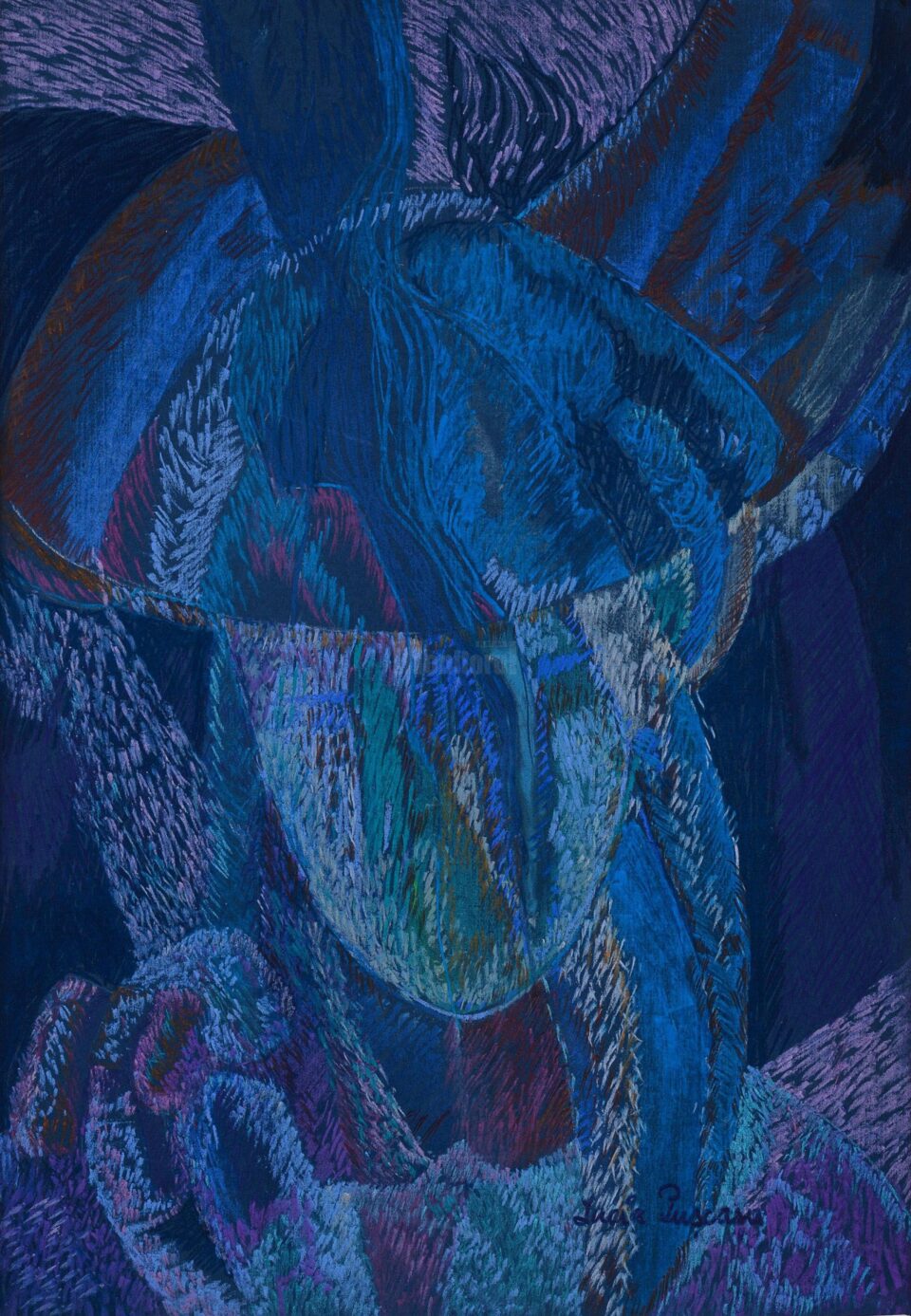 Lucia Pușcașu Mister II 50 x 35 cm pastel 2021