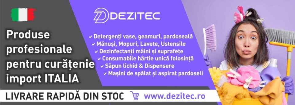Dezitec – furnizorul tău local de produse profesionale pentru curățenie import Italia