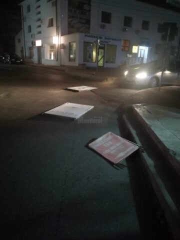 Un individ care își face veacul pe străzile Sucevei a distrus tot ce i-a căzut în drum