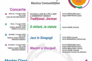 Festivalul „Sommerfest - Muzica comunităților”, în această săptămână la Rădăuți