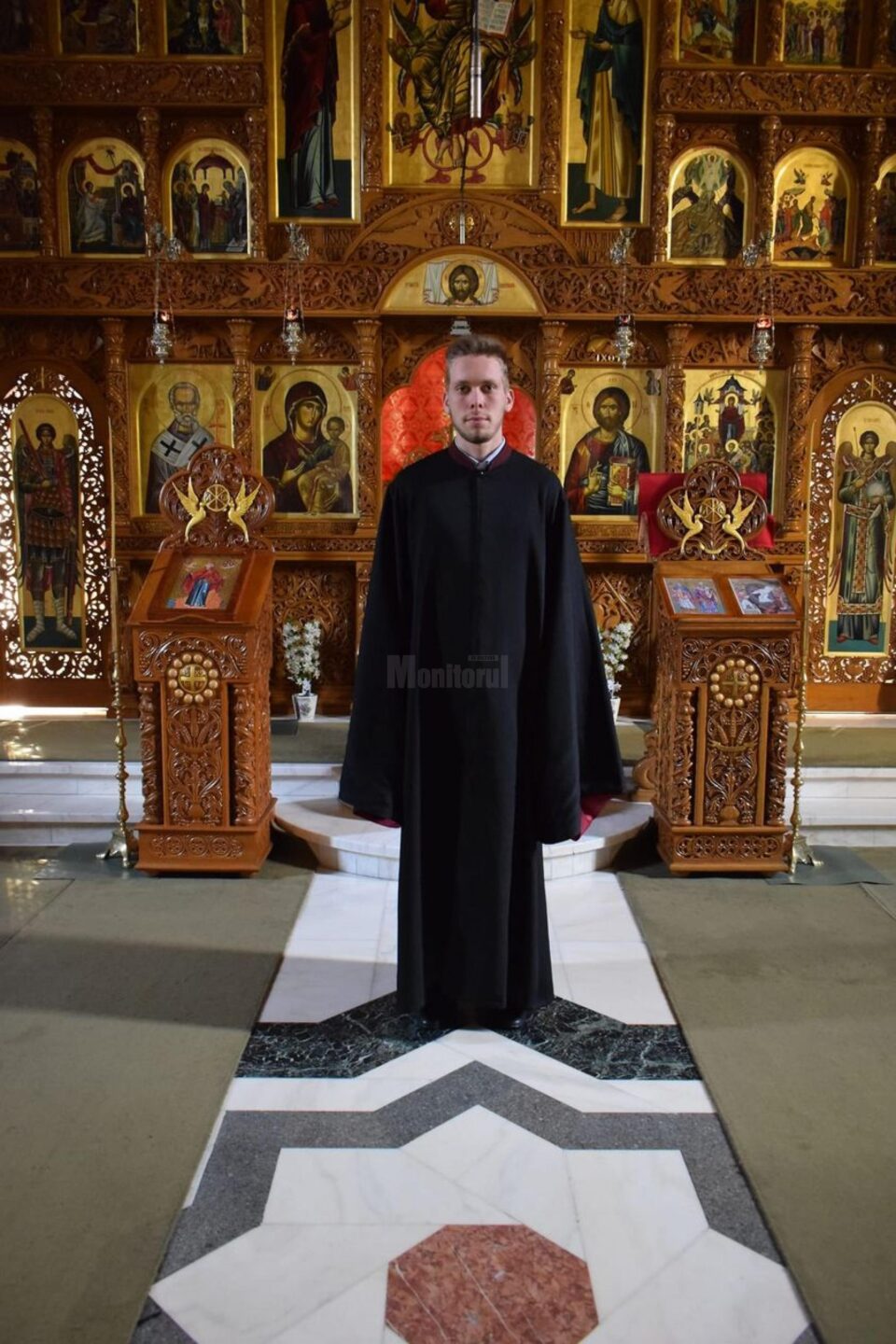 Mihai-Florin Maxemiuc, de 23 de ani, cel mai mic dintre cei patru frați care alcătuiau Grupul Psaltic Macarie Ieromonahul