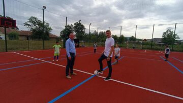 Neculai Grosu și Dorin Goian au dat lovitura de start a meciului inaugural