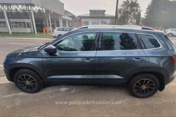 Mașină care figura ca furată în Cehia, descoperită în PTF Siret