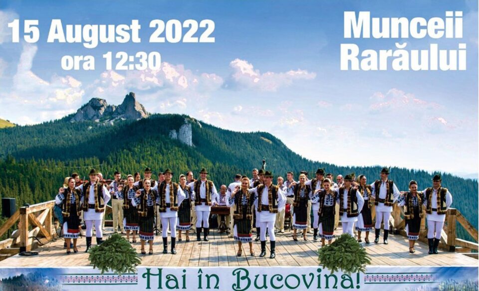 Sărbătoarea muntelui are loc luni, 15 august, pe masivul Rarău